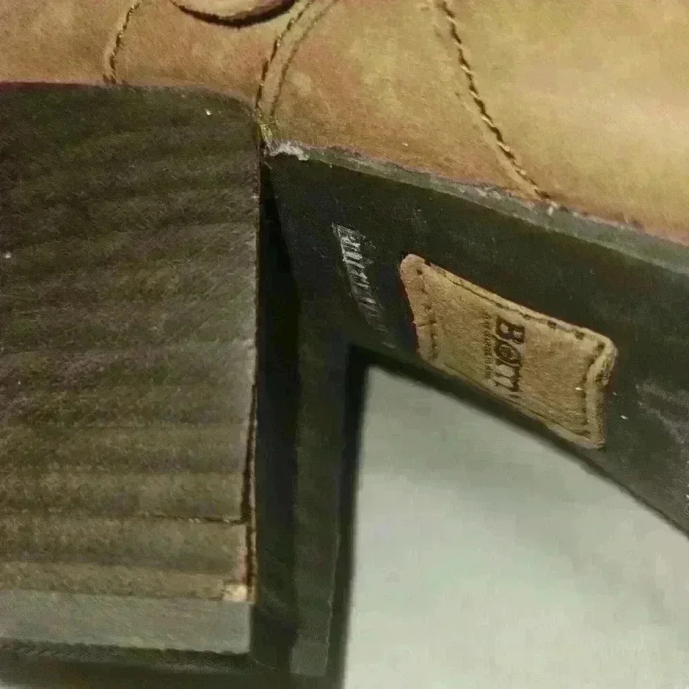 Born Womans Light Brown Mid-Calf Boot Size 10 - Picture 6 of 13